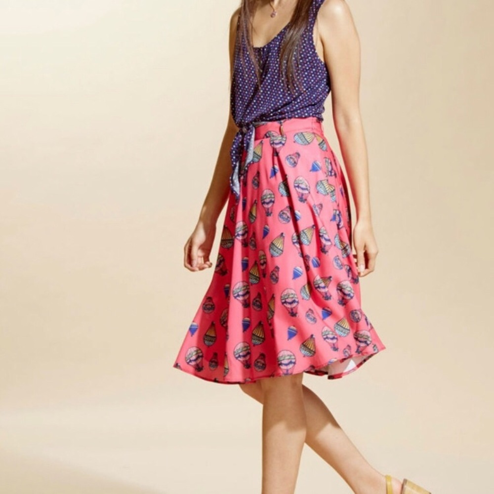 MODCLOTH XXS Just This Sway Hot Air Balloon Skirt